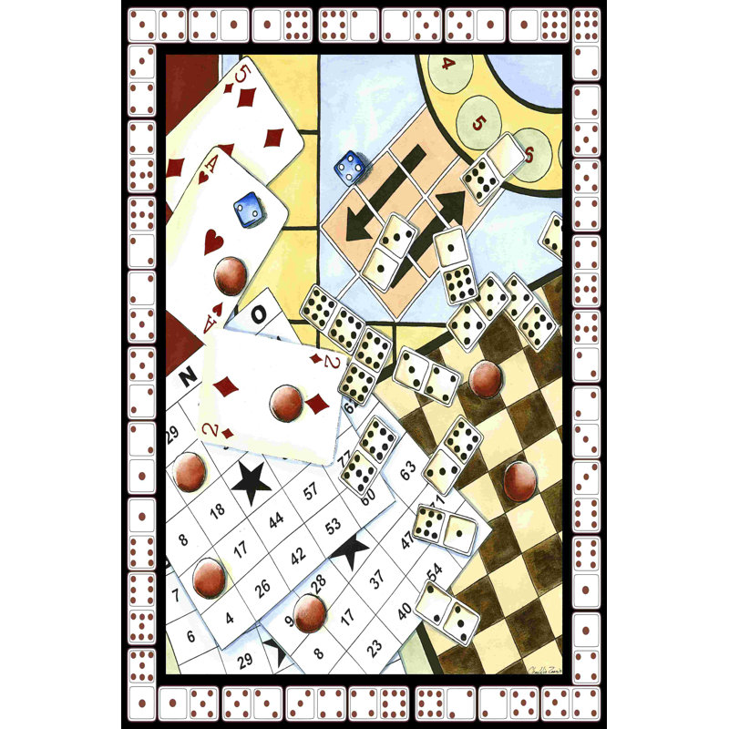 Jeux à gogo I, H 48 po x l 32 po