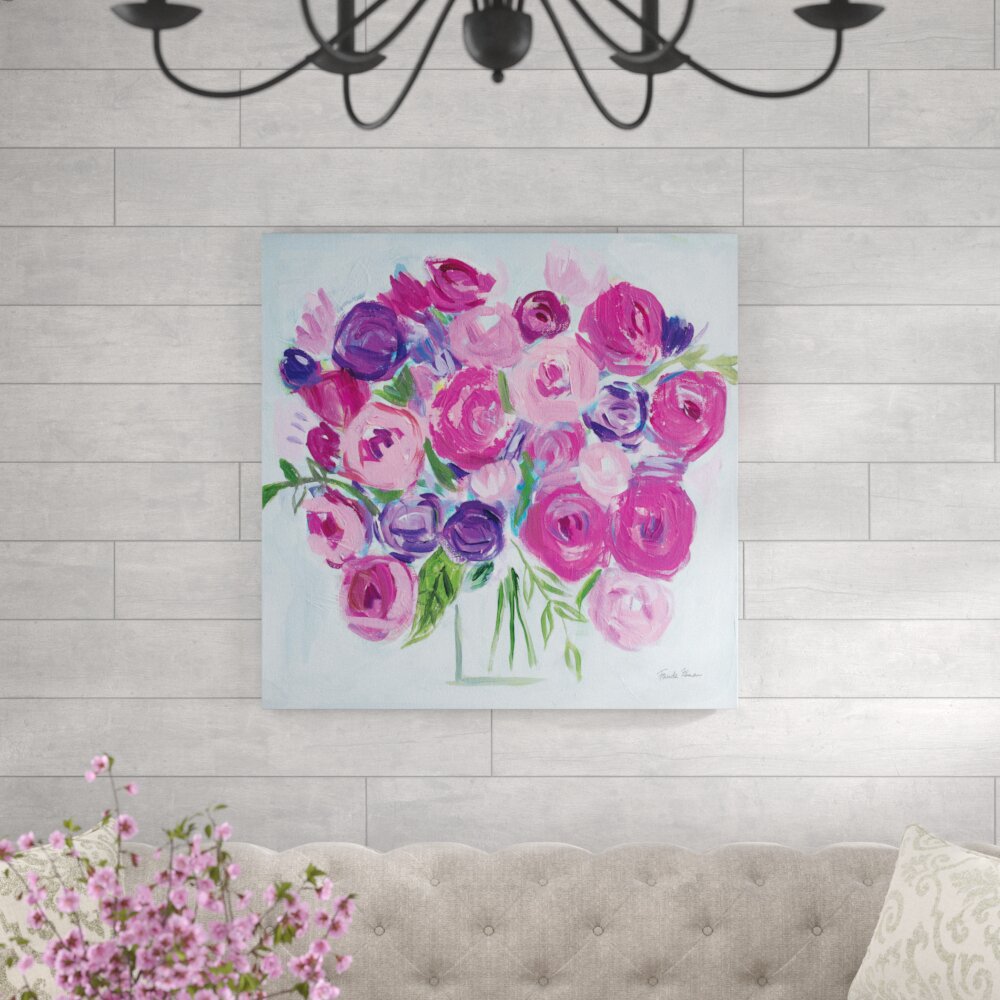 Leinwandbild Roses Are Pink von Farida Zaman