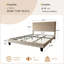 Structure de lit horizontale tapissier à panneau horizontal, robot aspirateur, fabrication robuste sans bruit, assemblage facile, aucun sommier-394728422-394728440