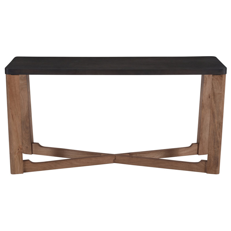 16 " W Solid Wood Top Console Table