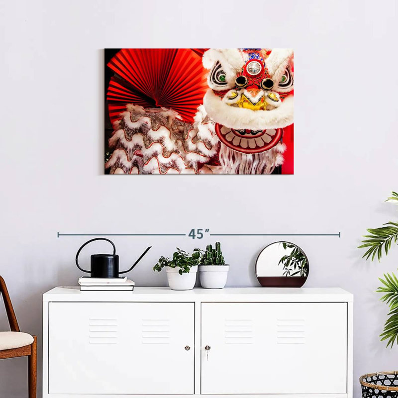 Ravi Chinese Lion Dance, 20" H x 30" W