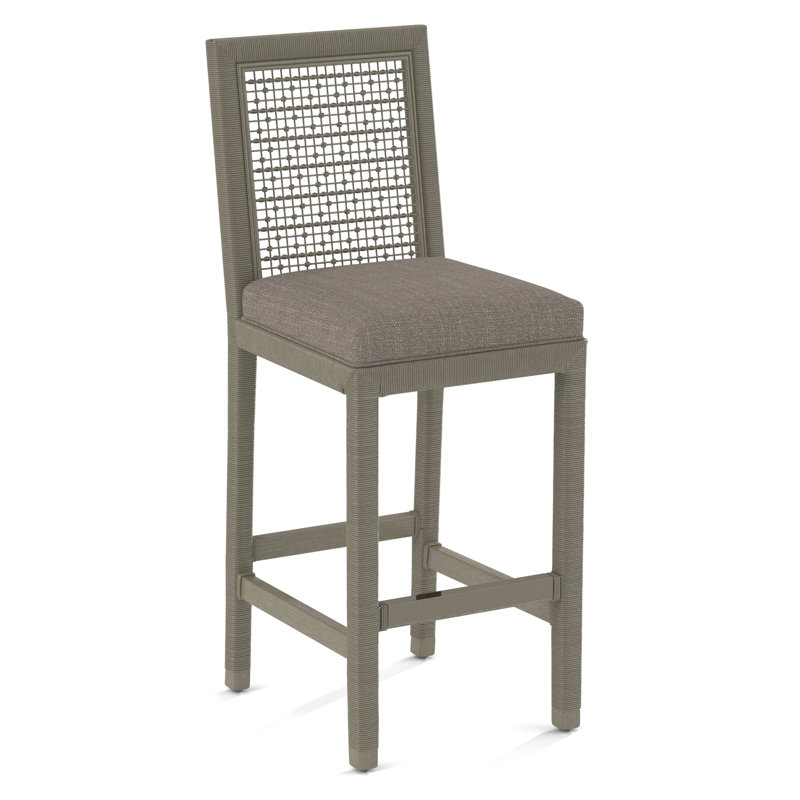 Pine Isle Bar Stool, Seashells; 0596-65, Stone Hearth