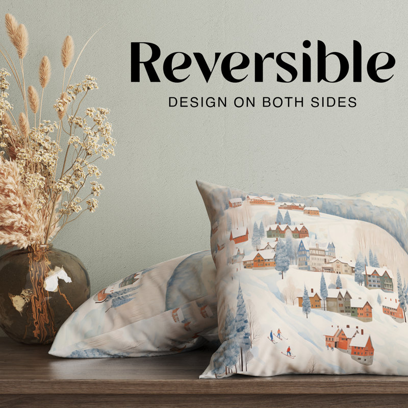 Housse de coussin Winter Ski Holiday, H 16 po x l 16 po