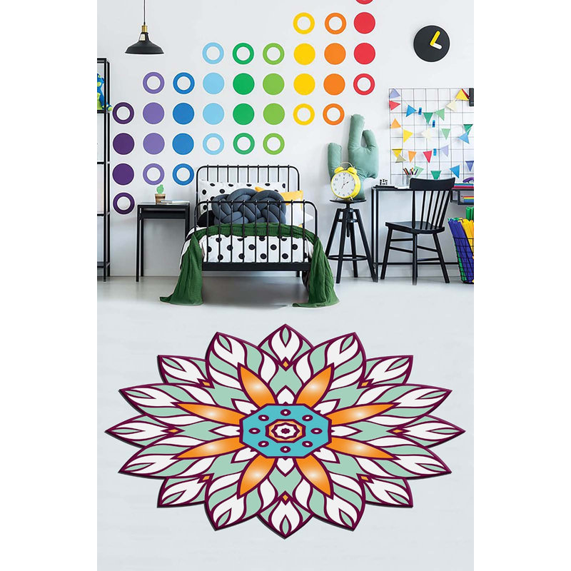 Stylish Hall Carpet (2.6 x 4.9 ft), 100% Polyester, 650 g/m² | Antibacterial, Non-Slip Underside, 0.3 in Pile Height | Machine Washable, 3D Digital Printing | Perfect for Entryway, Living Room, and Bedroom Décor