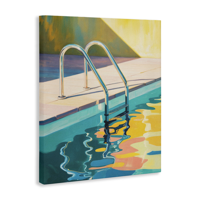 «Pool Ladder At Sunset», conception par Andreas Magnusson, H 30 po x l 24 po