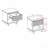 Contemporary Open-Shelf Bedside Table Nightstand