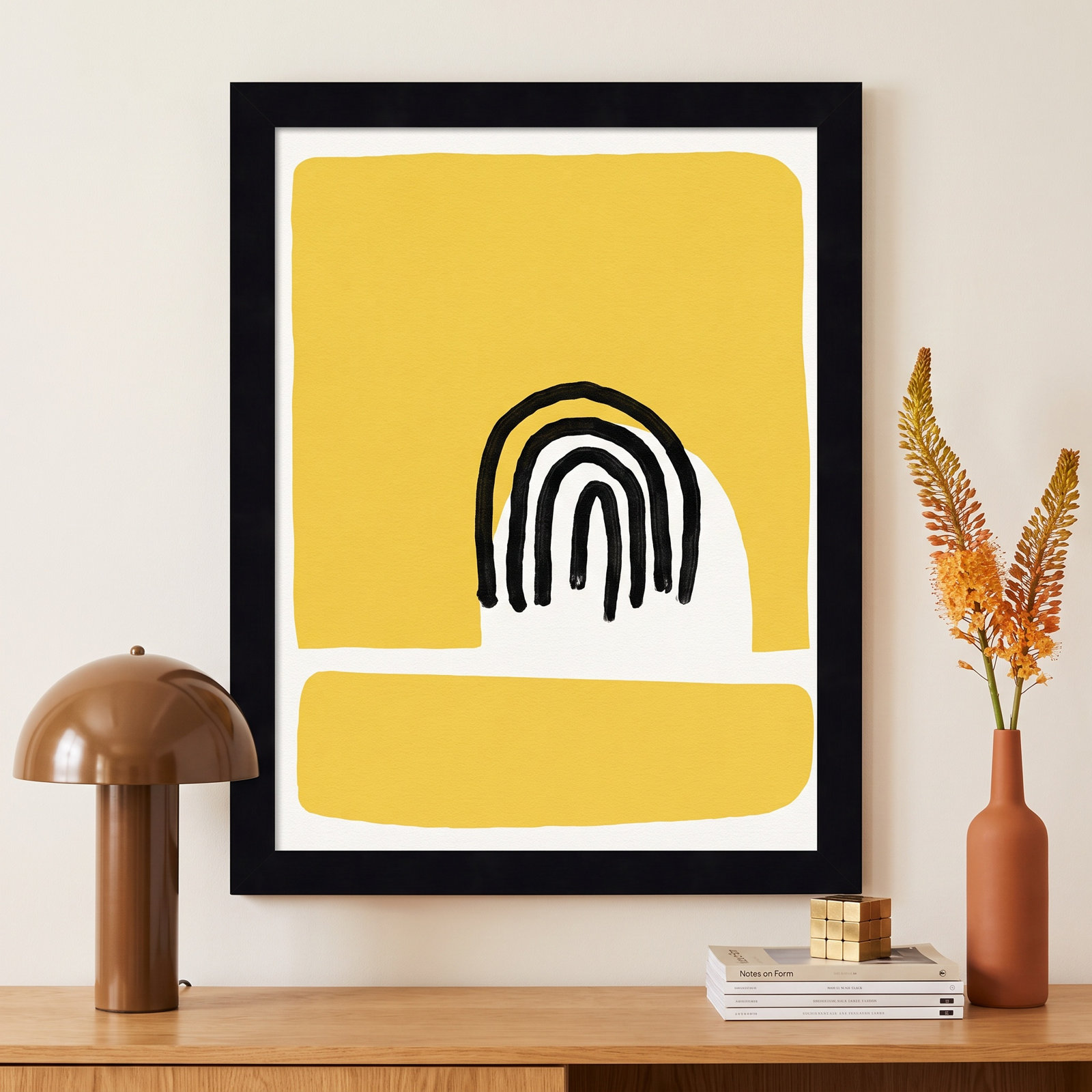 Good Vibes IV by Jacob Green, 13" H x 10" W x 1" D, Black