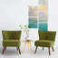 72 cm Wide Velvet Wingback Accent Chair with Button-Tufted Back-591419227