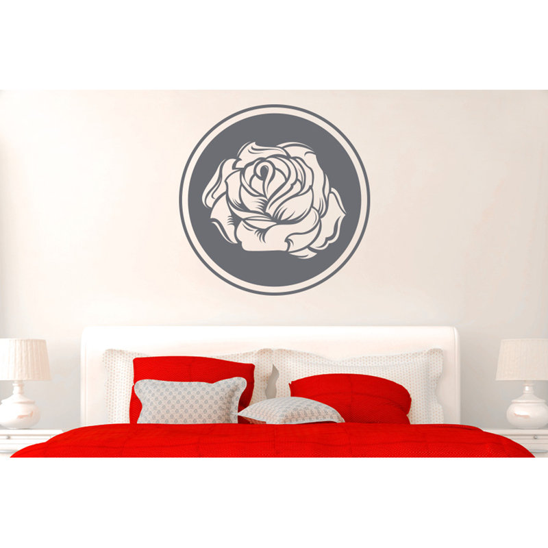 Plants & Flowers Wall Decal, Grey