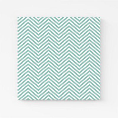 Geometric Chevron Pattern - Wrapped Canvas Print
