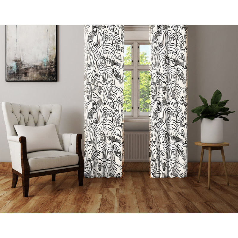 Rideau en polyester Braxon, L 20 po x L 52 po