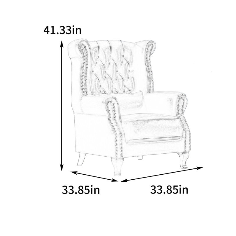 Fauteuil inclinable en similicuir Tedi, Bleu