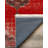 Mottos Red Oriental Machine Printed Cotton Polyester Area Rug-1553266410