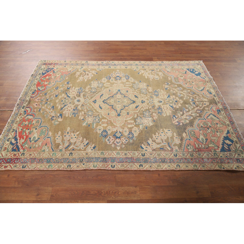 Vintage Wool Traditional Rug 4x6