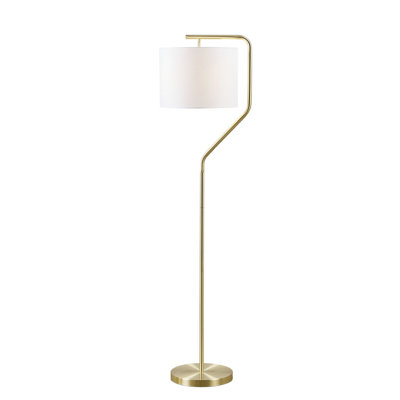 Lampe sur pied angulaire en métal