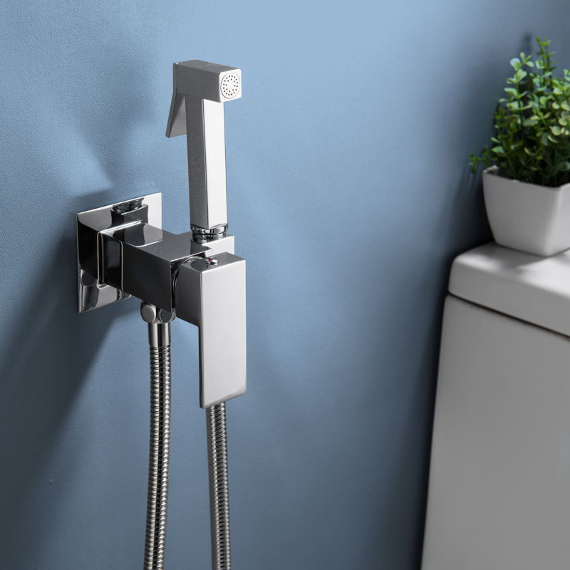 Robinet de bidet à centre central, Chrome poli