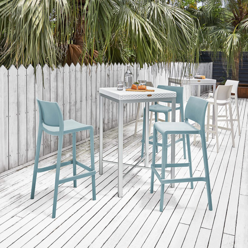 Tabouret de bar Sensilla, Bleu pastel