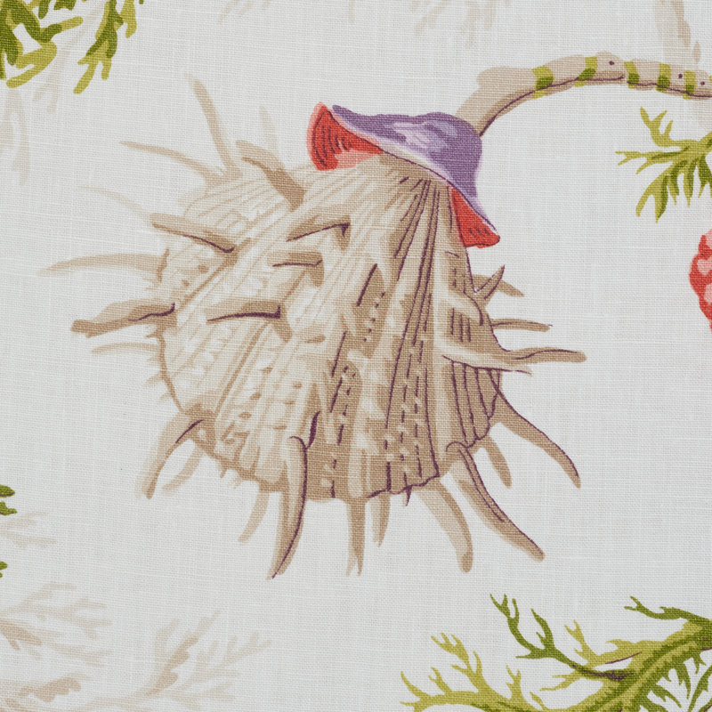 Del Tesoro Fabric, Purple/Coral