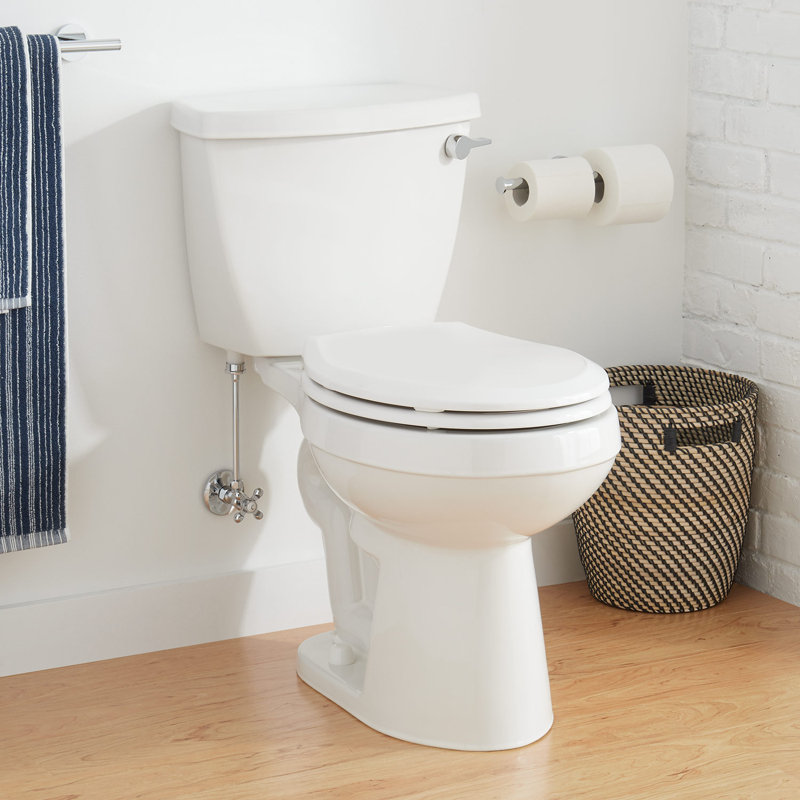 Bradenton Two-Piece Round Toilet With 12" Rough-In - 16" Bowl Height - Right Hand, Right-Hand
