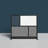 Harmony Workflow Modular Wall with Frame - 53" x 48" Starter Wall with Whiteboard-98977752