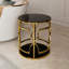 Tables de bout avec rangement Glam Gold, 19,7 po