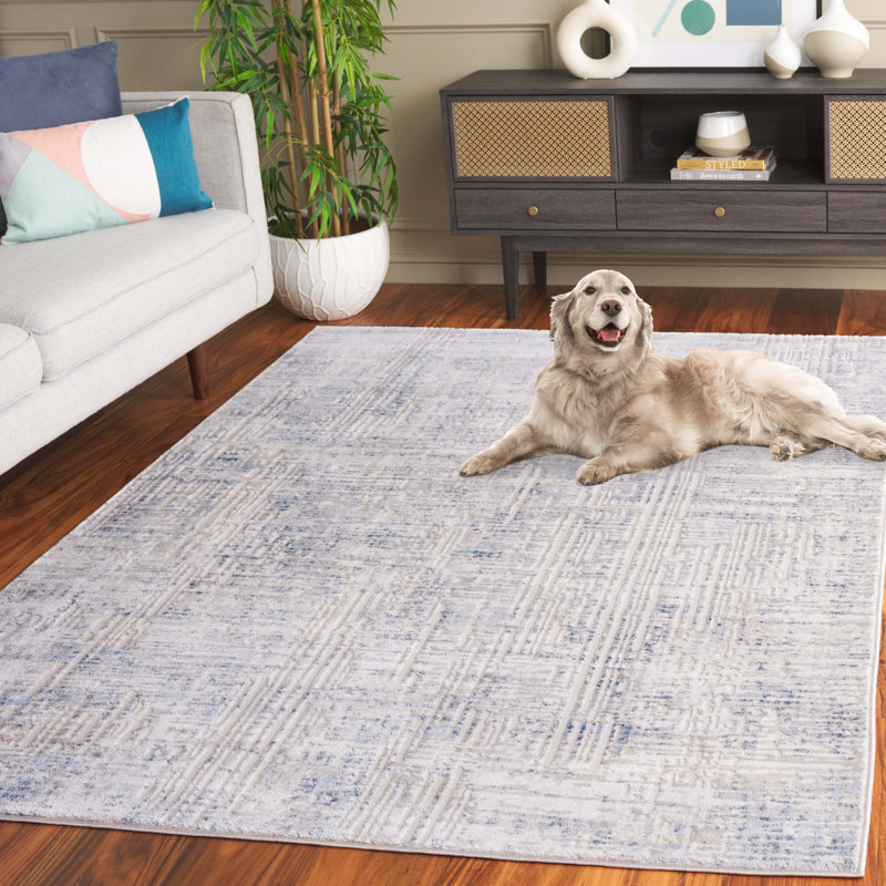 Tapis abstrait Oglesbee Performance, Rectangle 5 pi 3 po x 7 pi 6 po