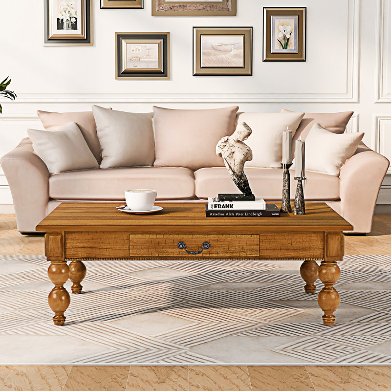 Table basse en bois avec tiroir