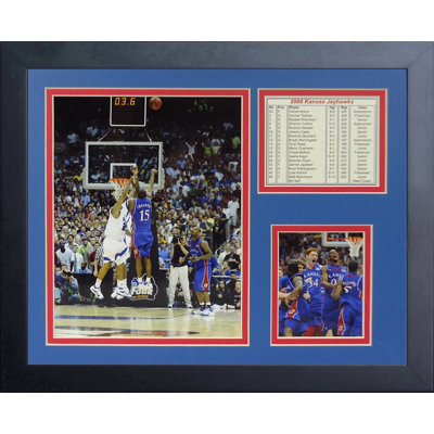 Souvenirs encadrée 2008 kansas jayhawks the shot