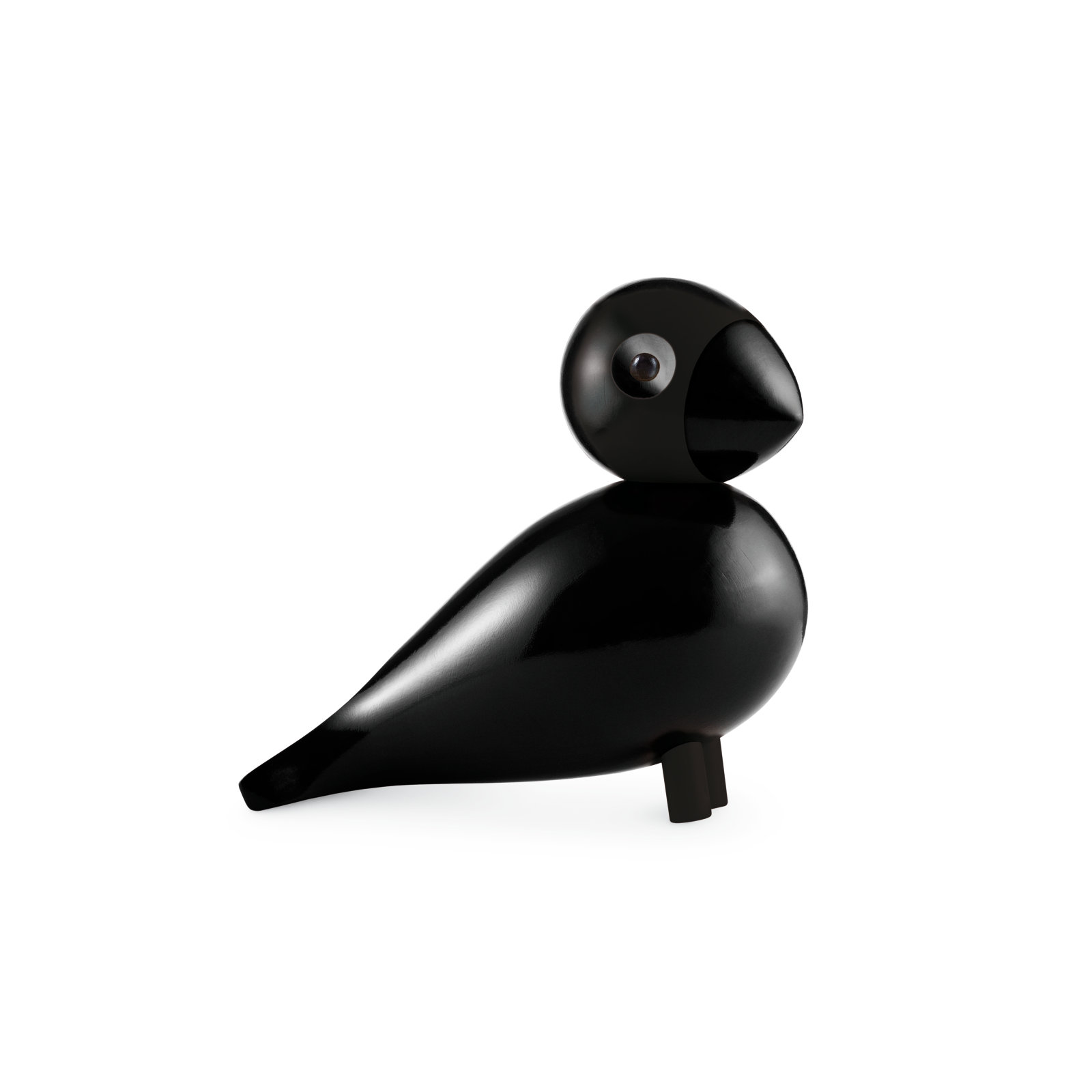 Kay Bojesen Songbird, Black, 8.1" H x 8.3" W x 4.1" D, 1