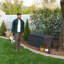 Lifetime 28.3" W 136 Gallons Water Resistant Polyethylene Plastic Lockable Modern Outdoor Deck Box