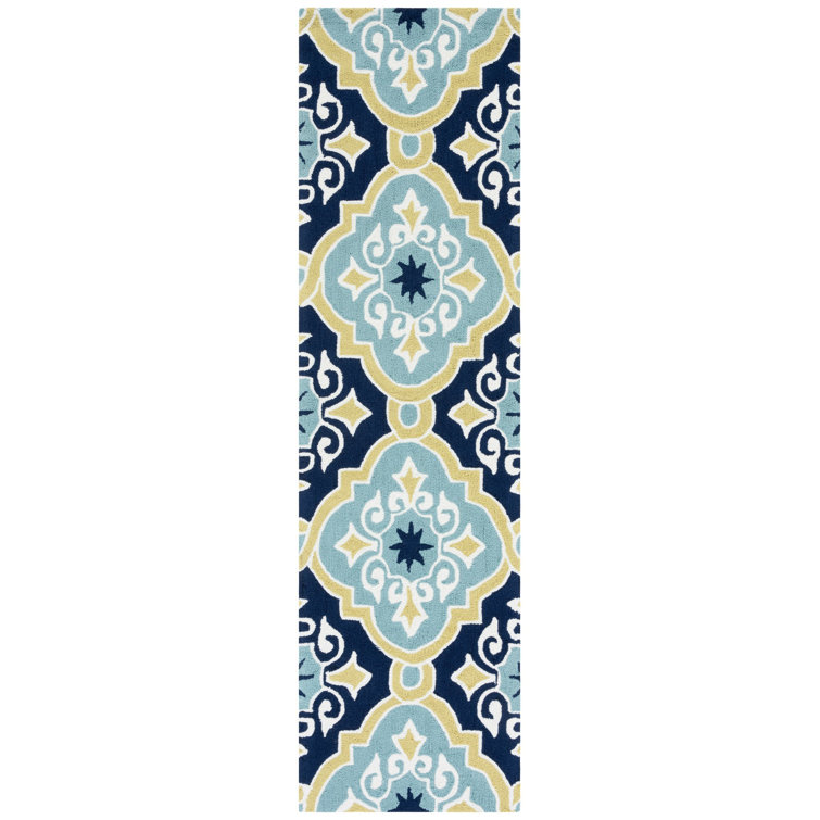 Daina Hand Hooked Performance Geometric Rug