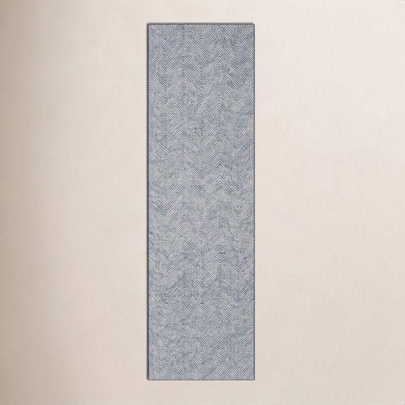 Wheaton Wool Chevron Area Rug, Runner 2'3" x 8'