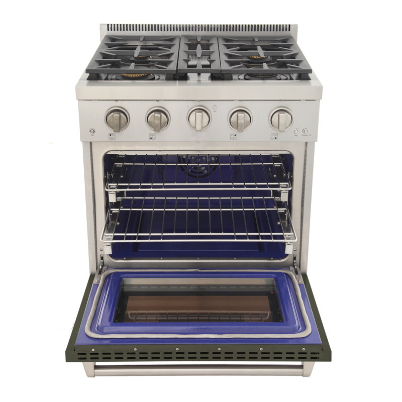 Kucht 30'' W Free Standing Range, Liquid Propane, Grey
