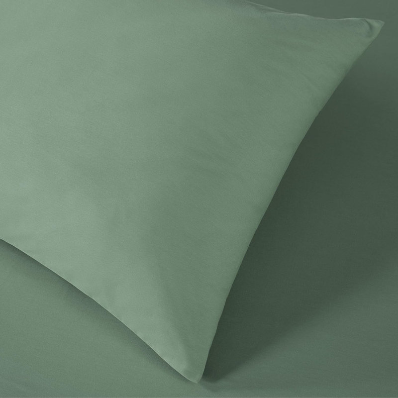 100% Cotton Twill Sheet Set, King Sheet Set with 2 Pillowcases, Sage Green