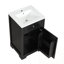 Meuble-lavabo de salle de bain avec lavabo, porte à fermeture douce, support de rangement et tablette réglable-1914219063