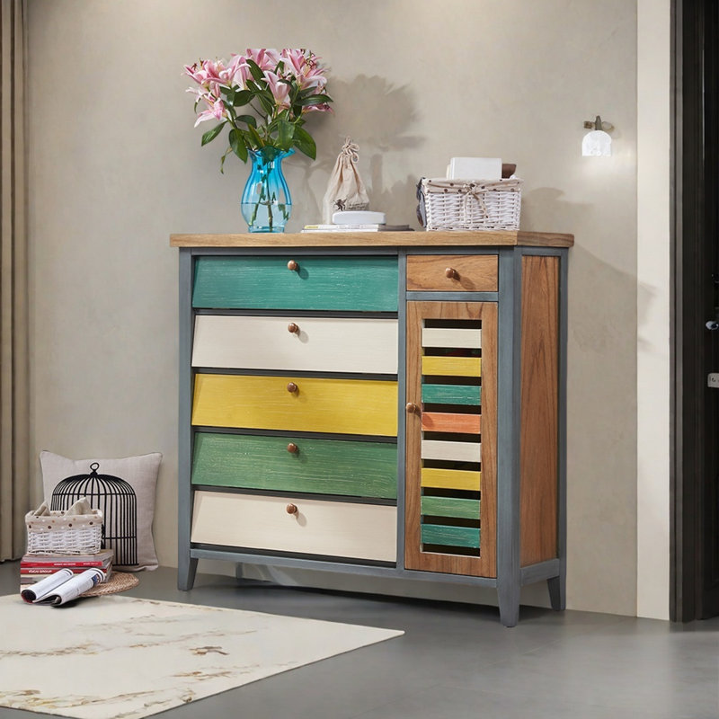 Armoire de rangement moderne pour chaussures en bois