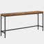 Élégant canapé extra long, console étroite