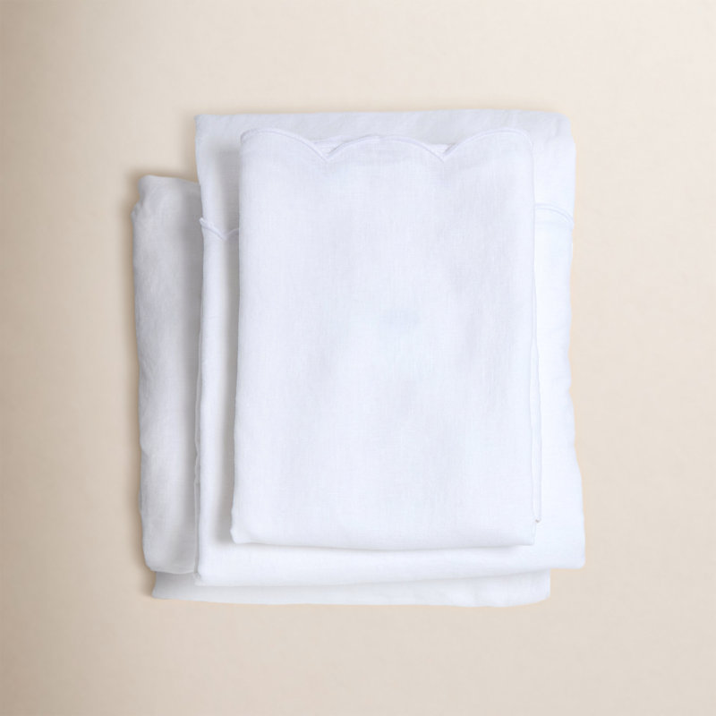 Kelly Bamboo Sheet Set, Queen Sheet Set + 2 Pillowcases, White