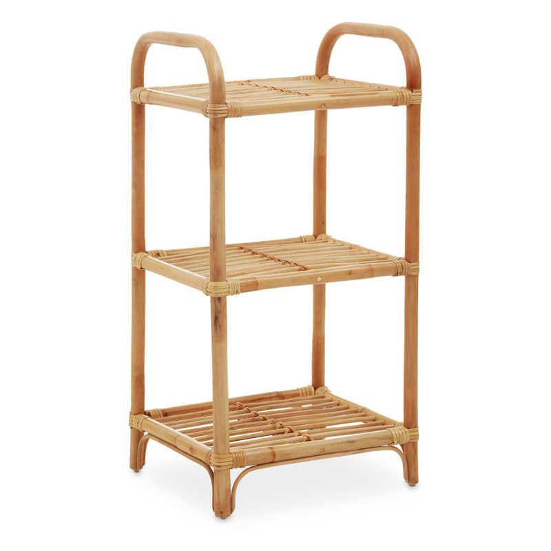 Bourbeau 40cm W Rattan Shelving Unit