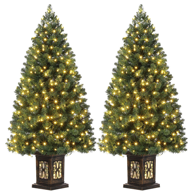 Ensemble de 2 sapins de Noël 4,5 pi