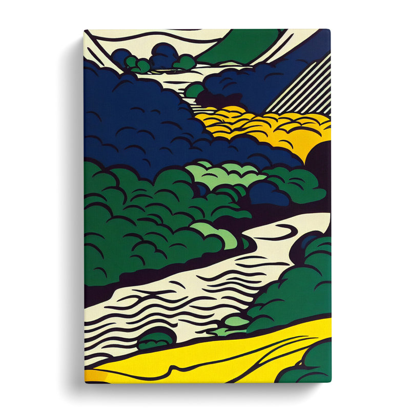 Babbling Brook Stream Pop - Wrapped Canvas, 76cm H x 50cm W x 3cm D