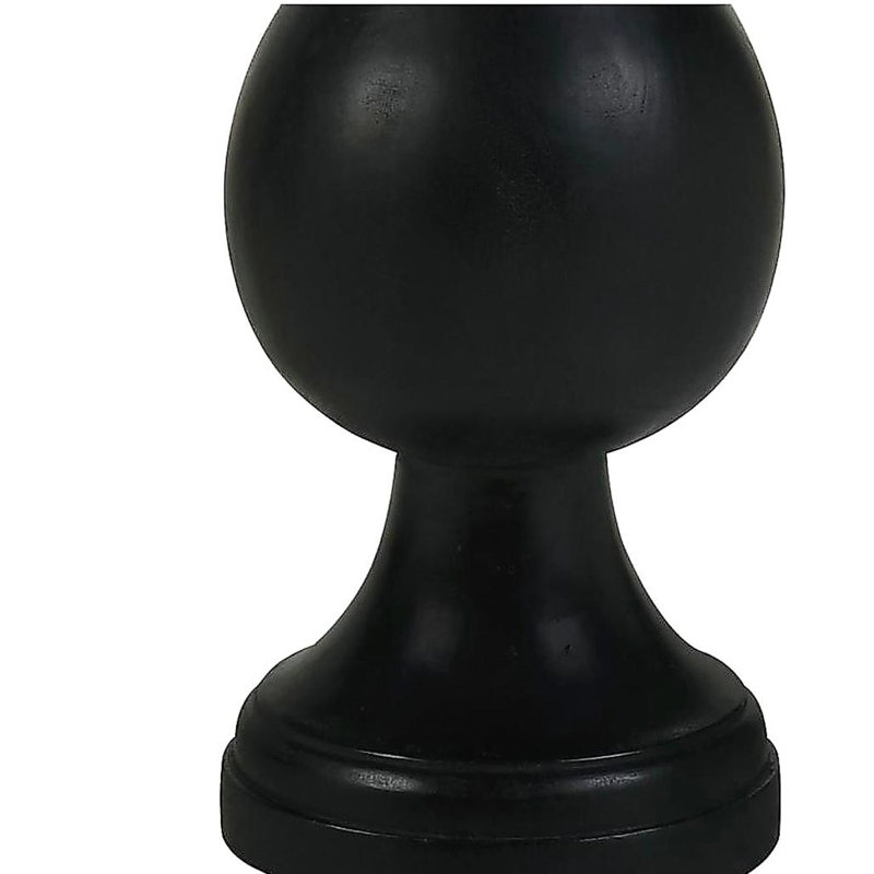 Table d'appoint piédestal noir, Noir