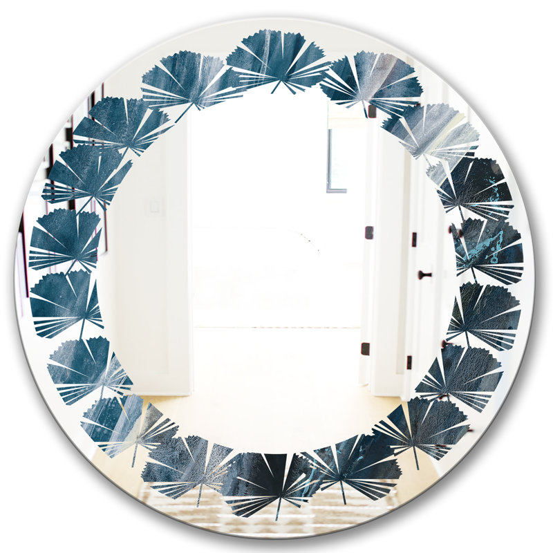 Miroir mural Leaves Splash Coastal, H 31,5 po x l po