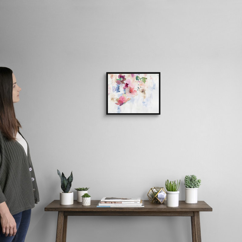 Reproduction d’art sur toile « incandescent Grace » par PI studio, Cadre flottant noir, H 13 po x l 16 po x P 1,75 po