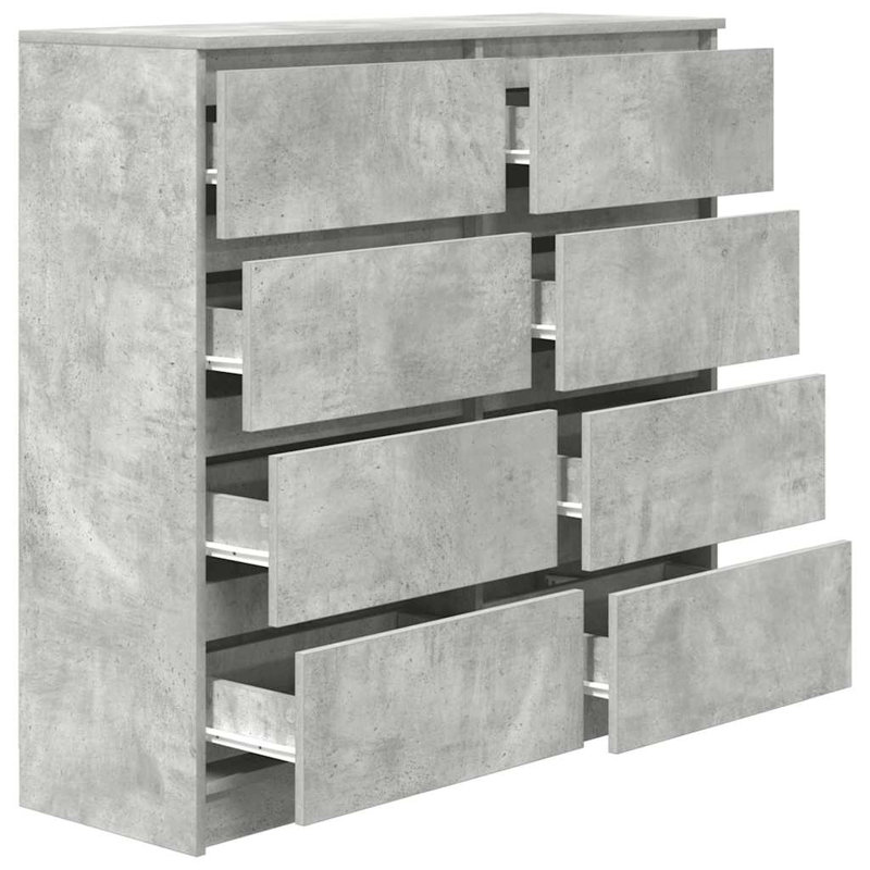 Sideboard 100X35x99 Cm Engineered Wood, Concrete Grey