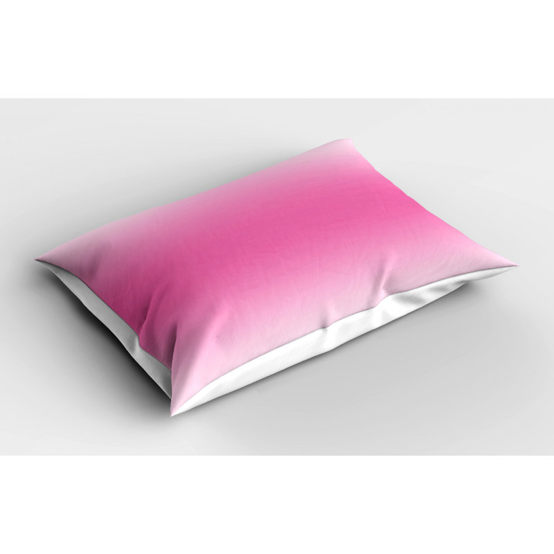 Polyester Ombre Sham Set, Pink, Queen