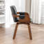 Fauteuil pivotant rembourré en similicuir Dundrod-123200611