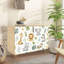 Buffet avec rangements dissimulés, 2 portes, motif animaux aquarelle, jungle printanière tropicale, meuble multifonctionnel pour salon, cuisine et coin café-479732361-479732595