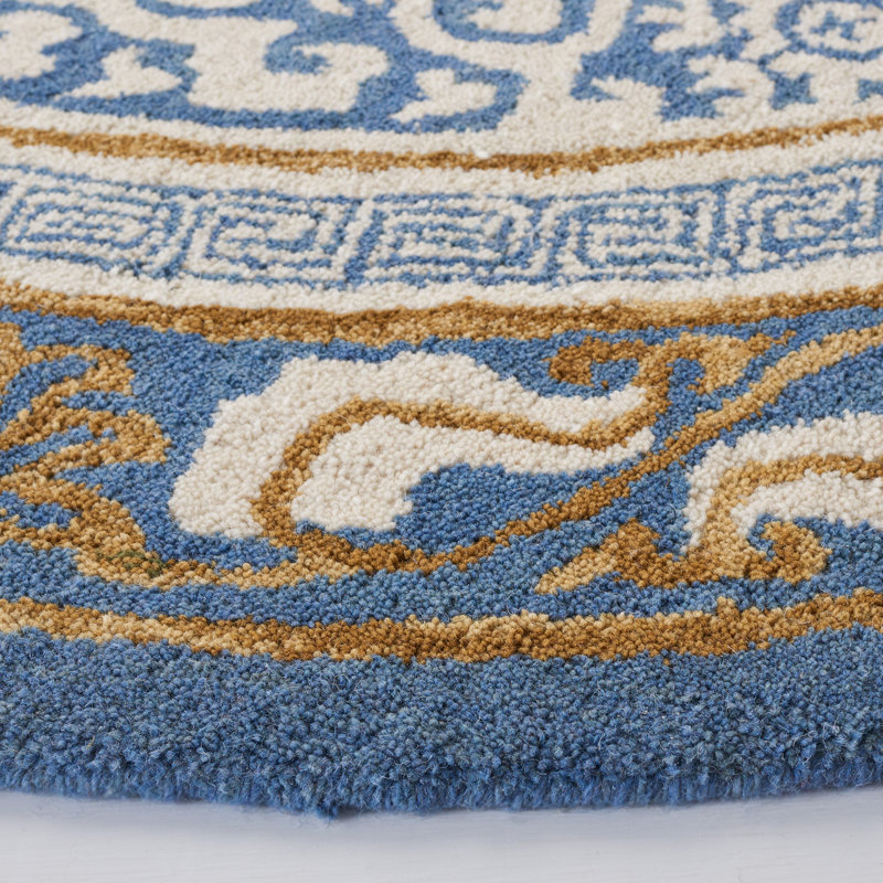 Elaise Hand Tufted Wool Oriental Rug, Round 6'