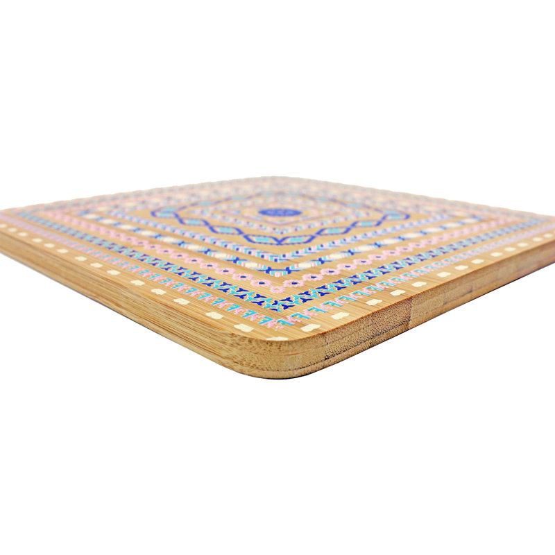 Bamboo Square 4 Piece Trivet Set